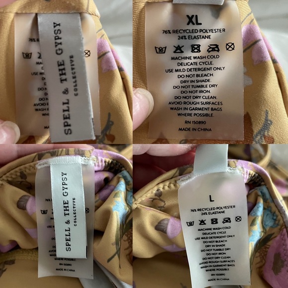 UFT/S Spell ⋆ ☾⋆ Active Wild Bloom Leggings in Mustard - Picture 4 of 10